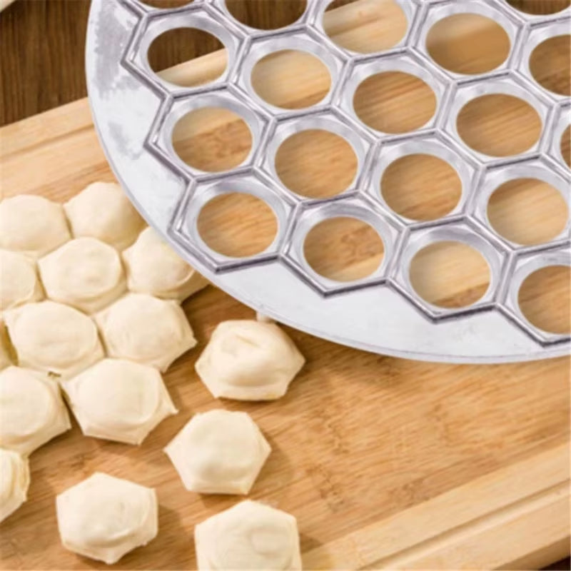 37Holes Aluminum Ravioli Maker Pasta Form Meat Dumpling Mold Handmade Dumpling Pastry Pressure Cutter Home Kitchen Tools